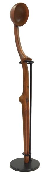 Zulu African Ceremonial Spoon with Stand Replica Statue Reproductions